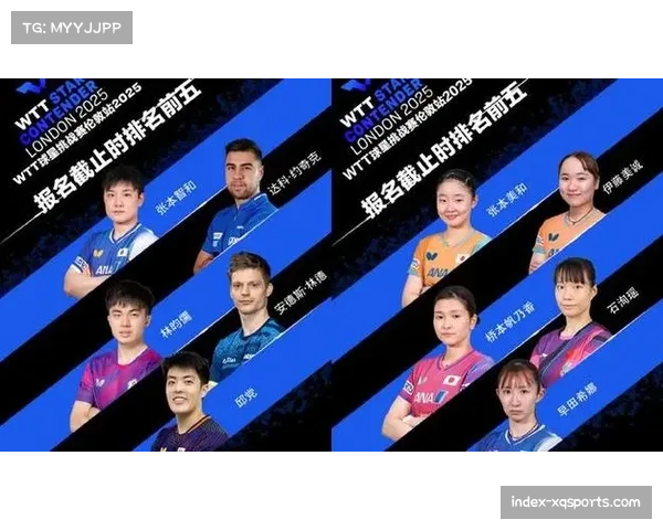 张本美和桥本帆乃香与伊藤美诚早田希娜将在WTT伦敦站展开激烈内战